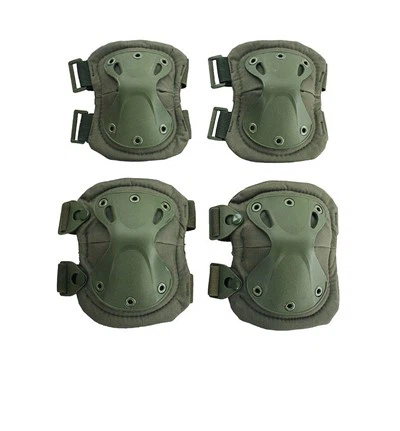 Camouflage-wasserdichter Canvas-Schwamm für Erwachsene, 4-teilige Knie- und Ellbogenschützer